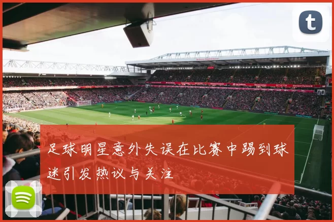 足球明星意外失误在比赛中踢到球迷引发热议与关注